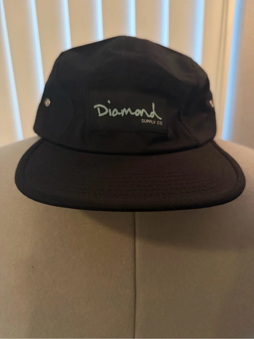 Diamond Supply Co. Black 5-Panel Camper Cap